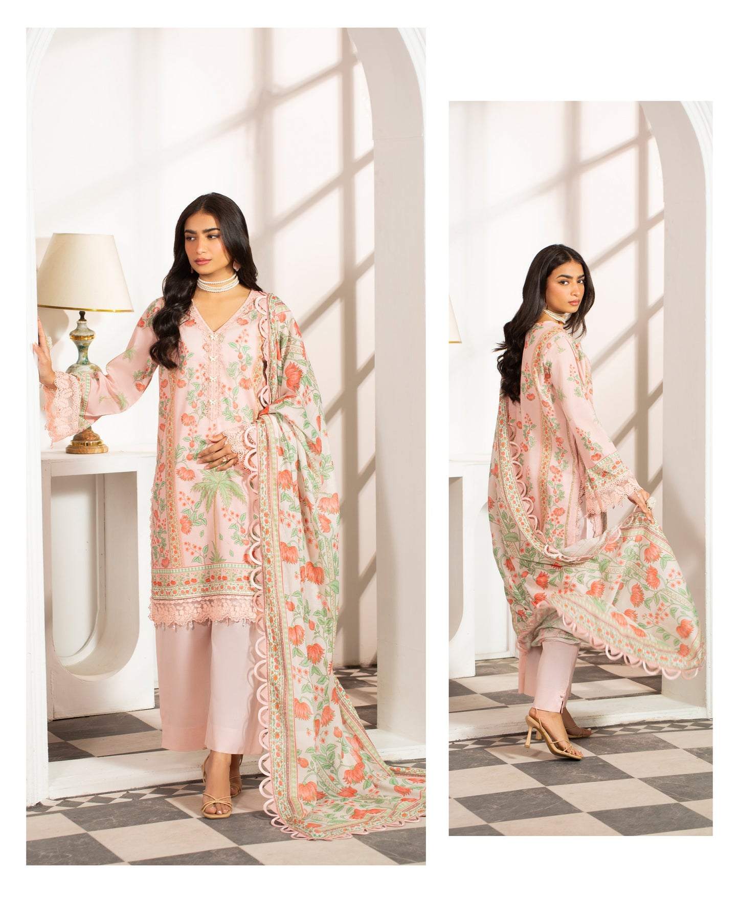 3Pc - Unstitched Printed Lawn