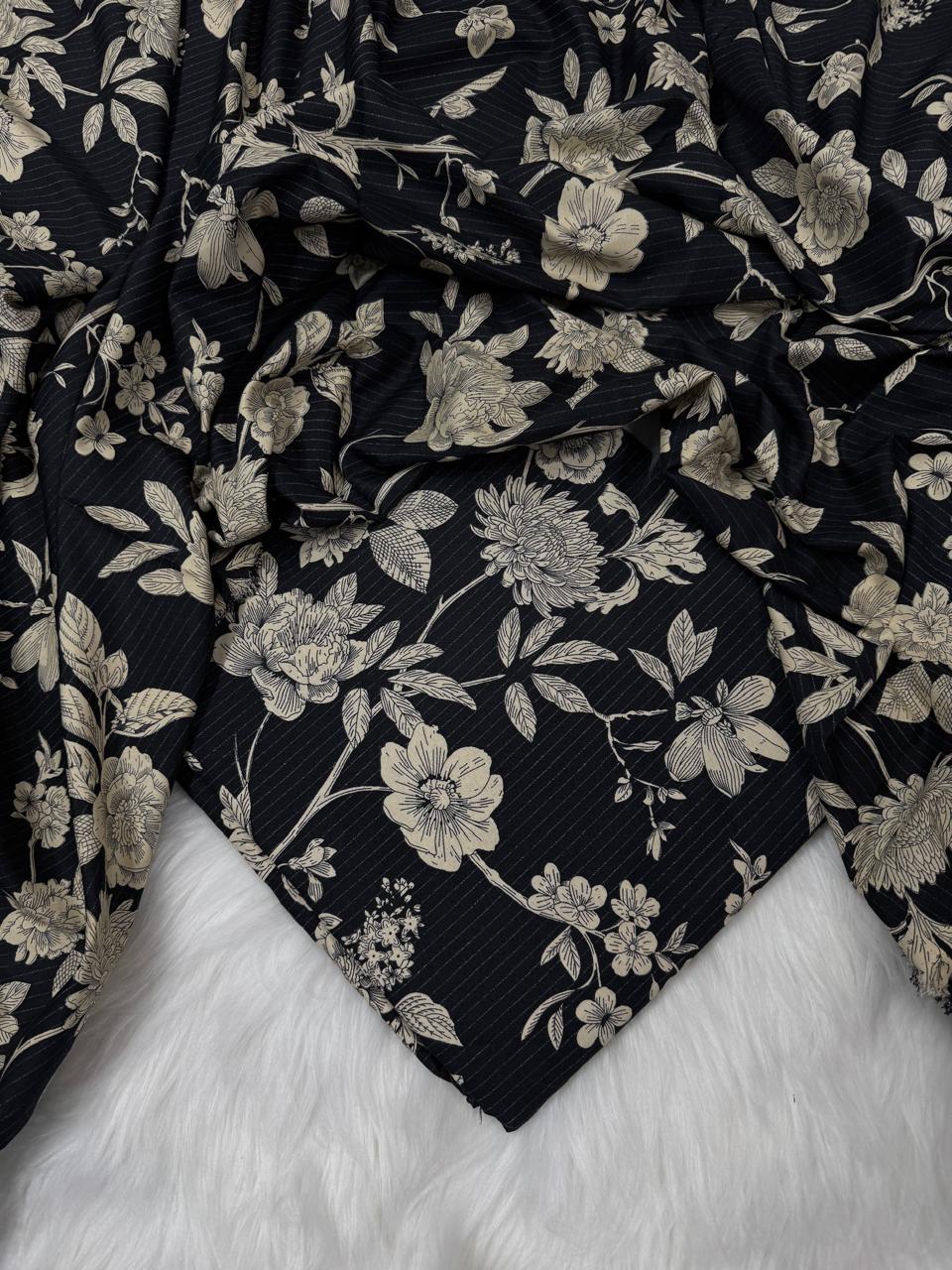 2Pc - Unstitched Printed Cambric Cotton