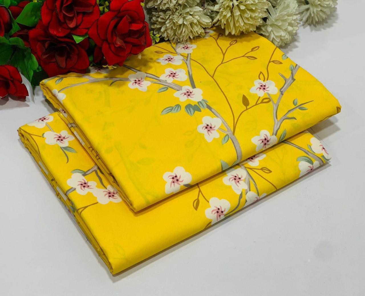 2Pc - Unstitched Printed Cotton