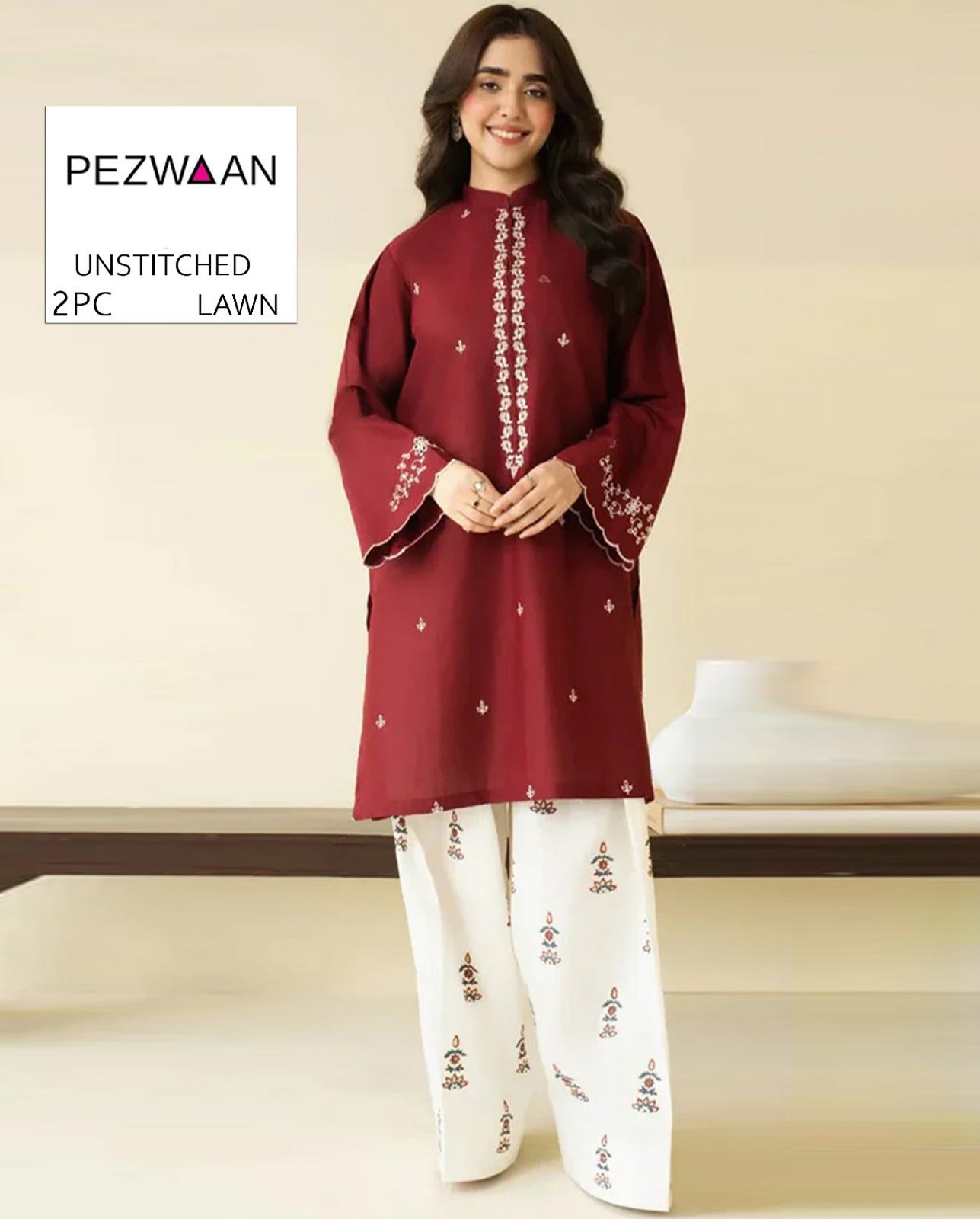 2Pc - Unstitched EMB Lawn