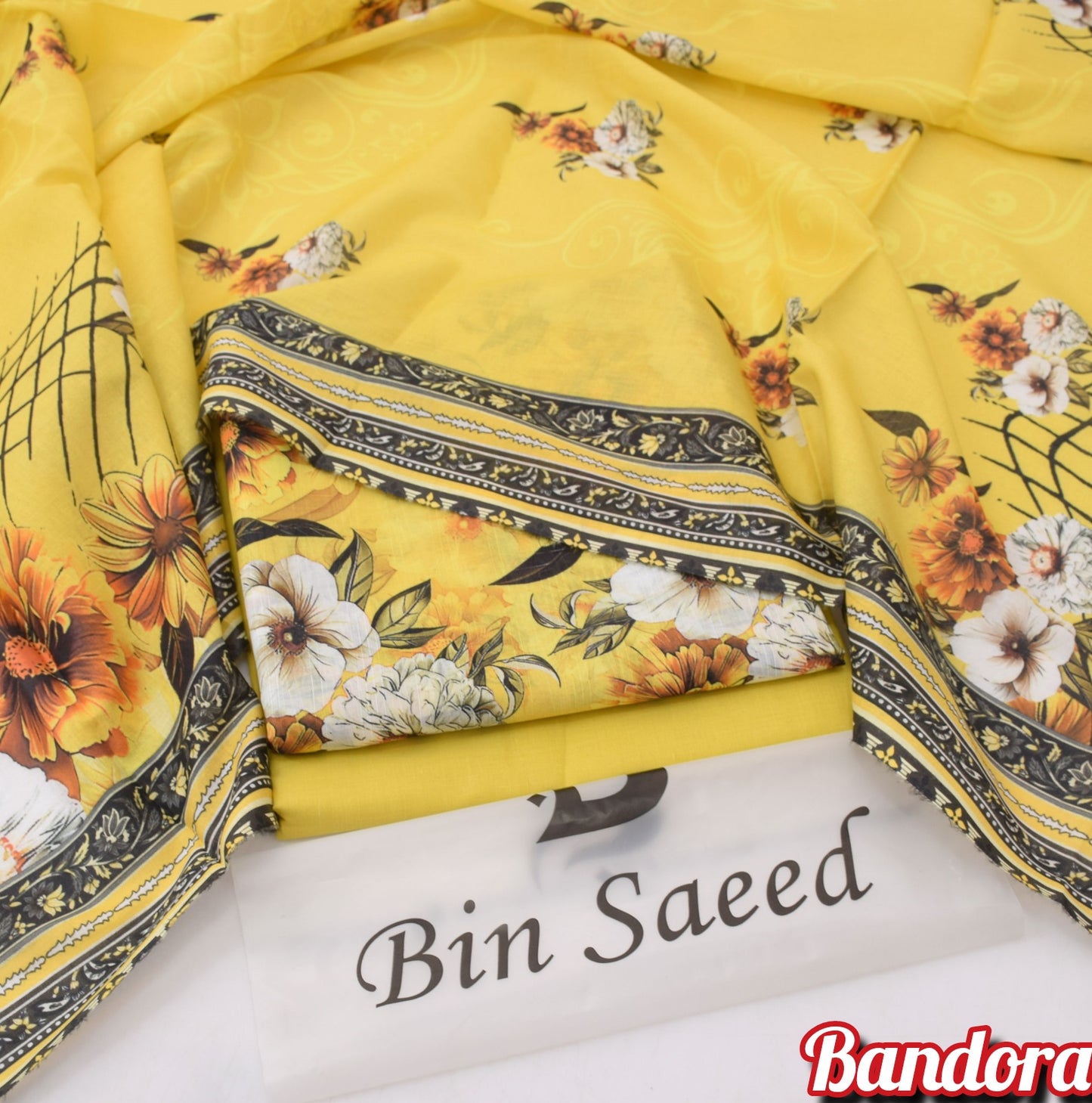 3Pc - Unstitched Printed Lawn
