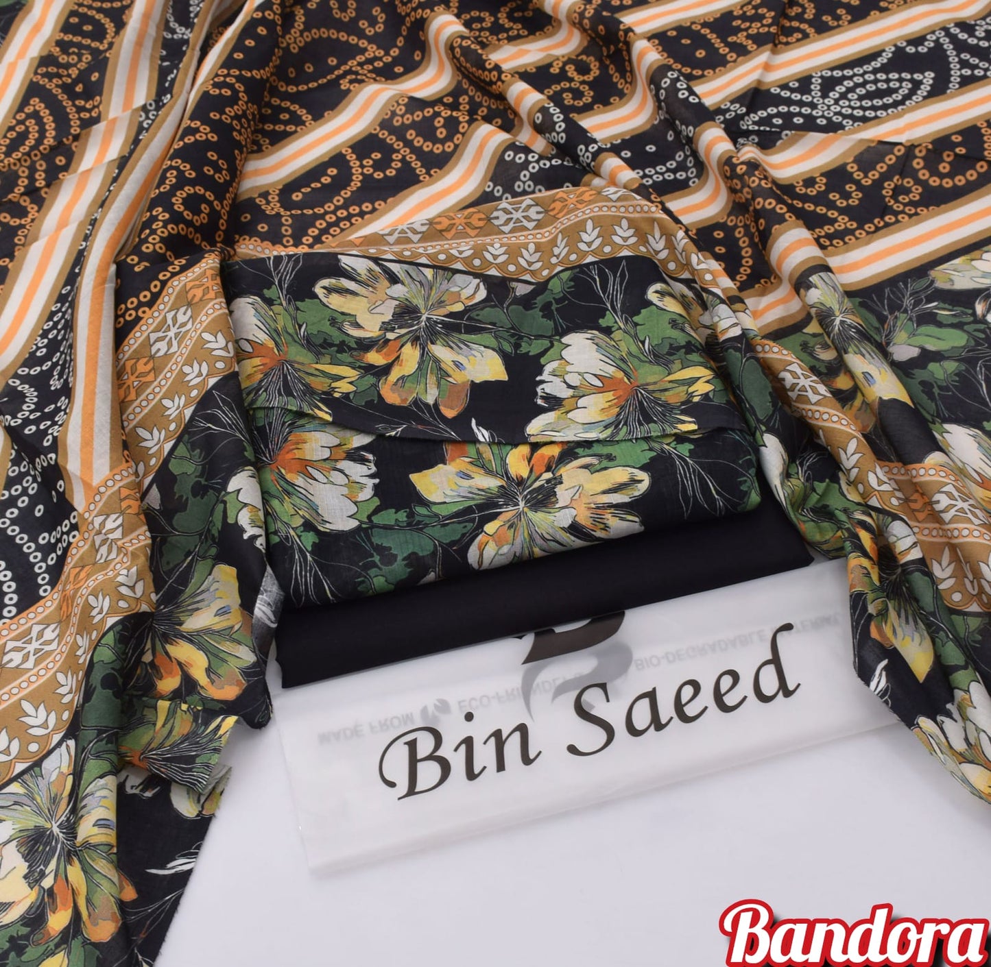 3Pc - Unstitched Printed Lawn