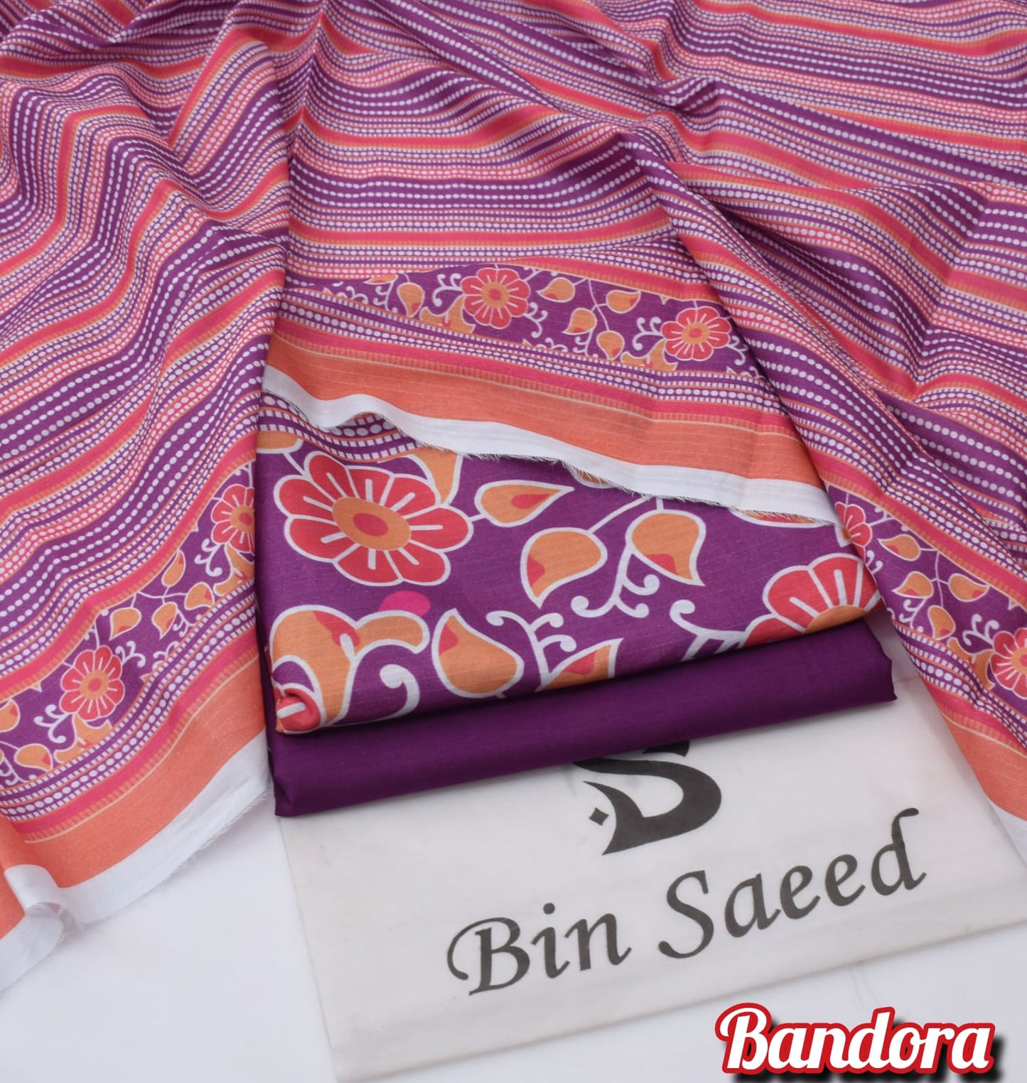 3Pc - Unstitched Printed Lawn