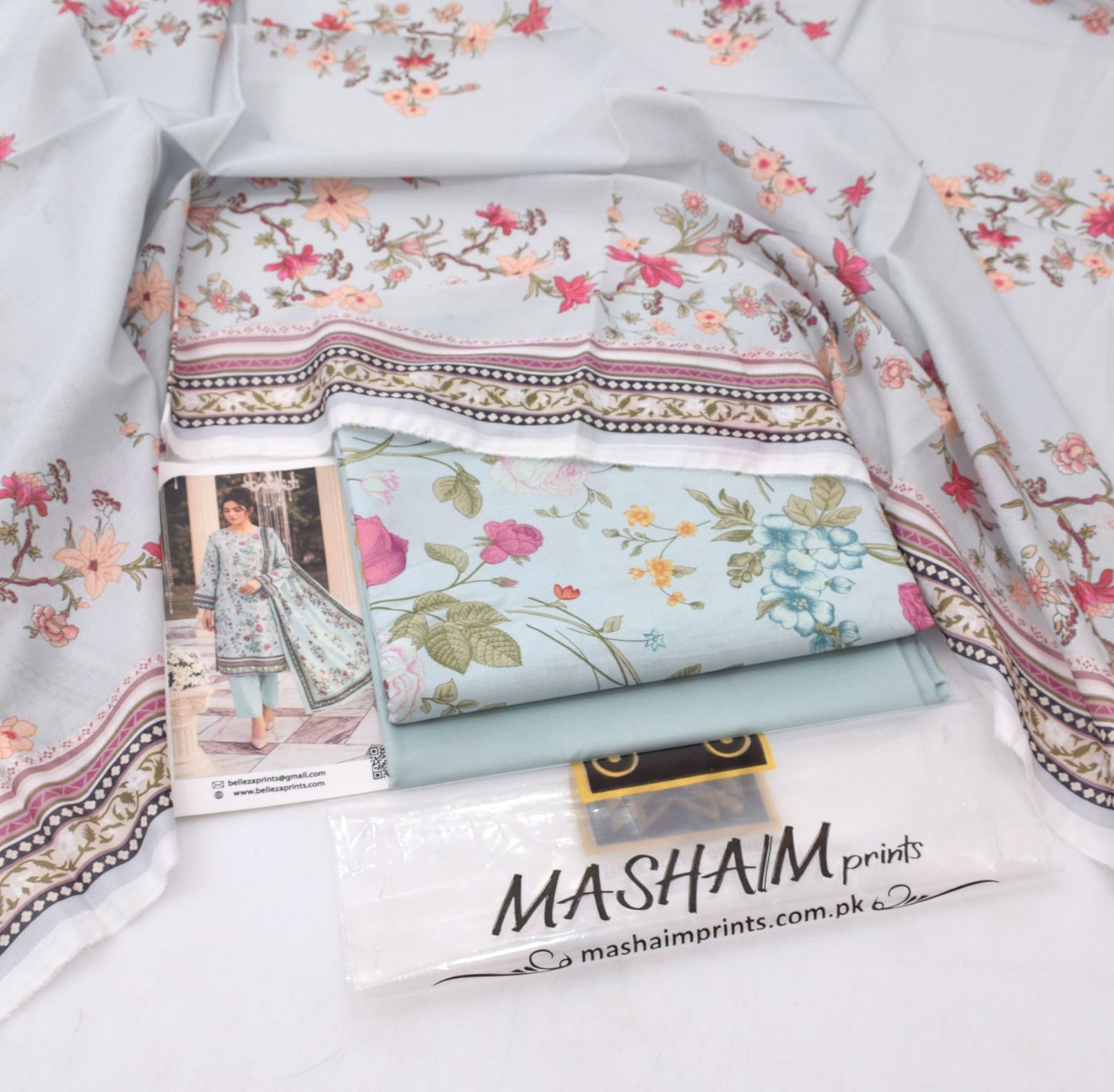 3Pc - Unstitched Printed Lawn