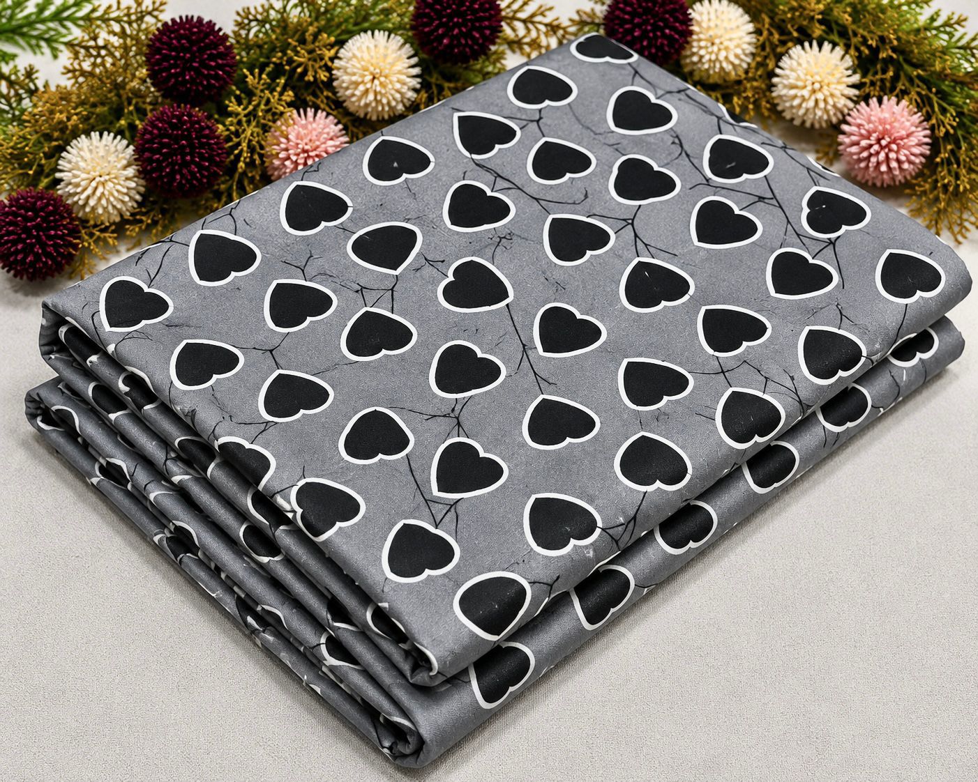 2Pc - Unstitched Printed Cambric Cotton