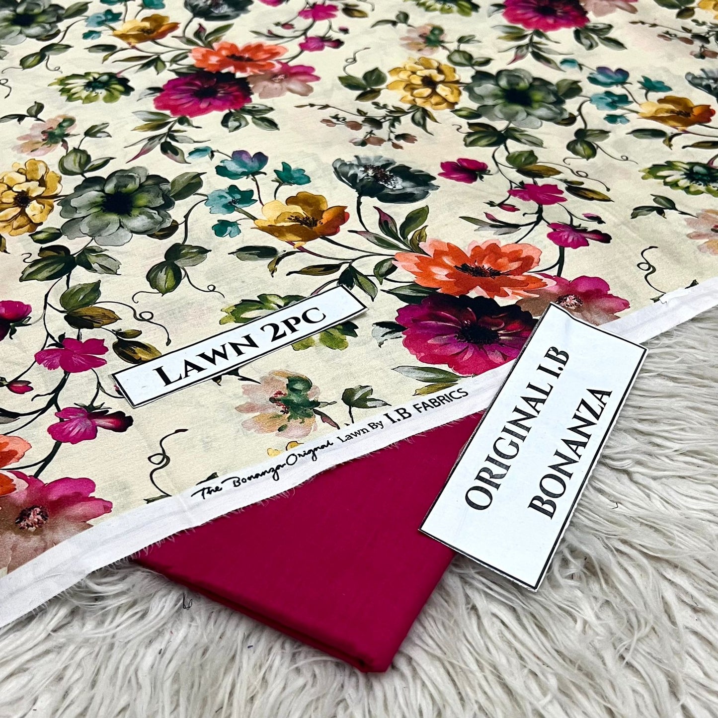 2Pc - Unstitched Printed Lawn