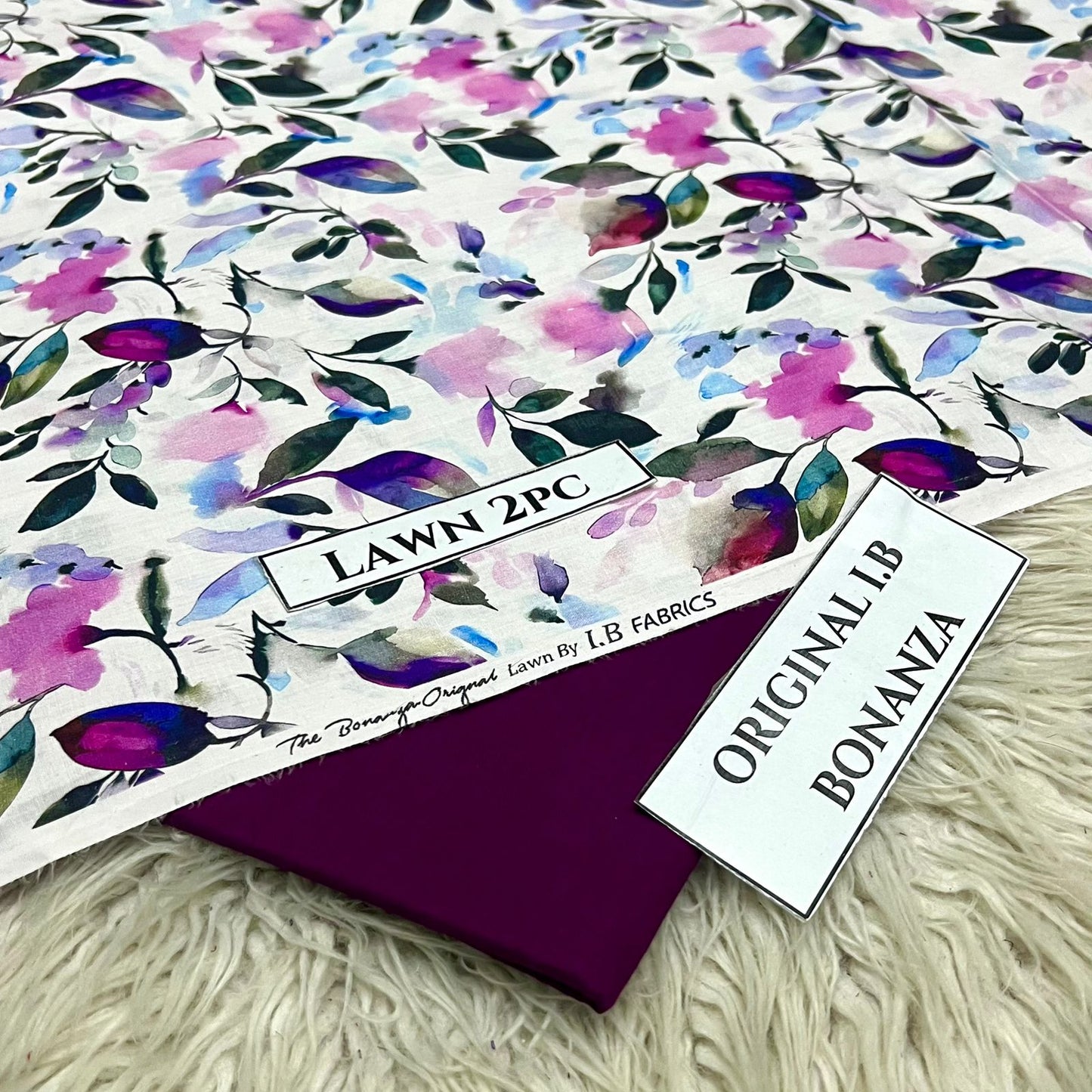 2Pc - Unstitched Printed Lawn