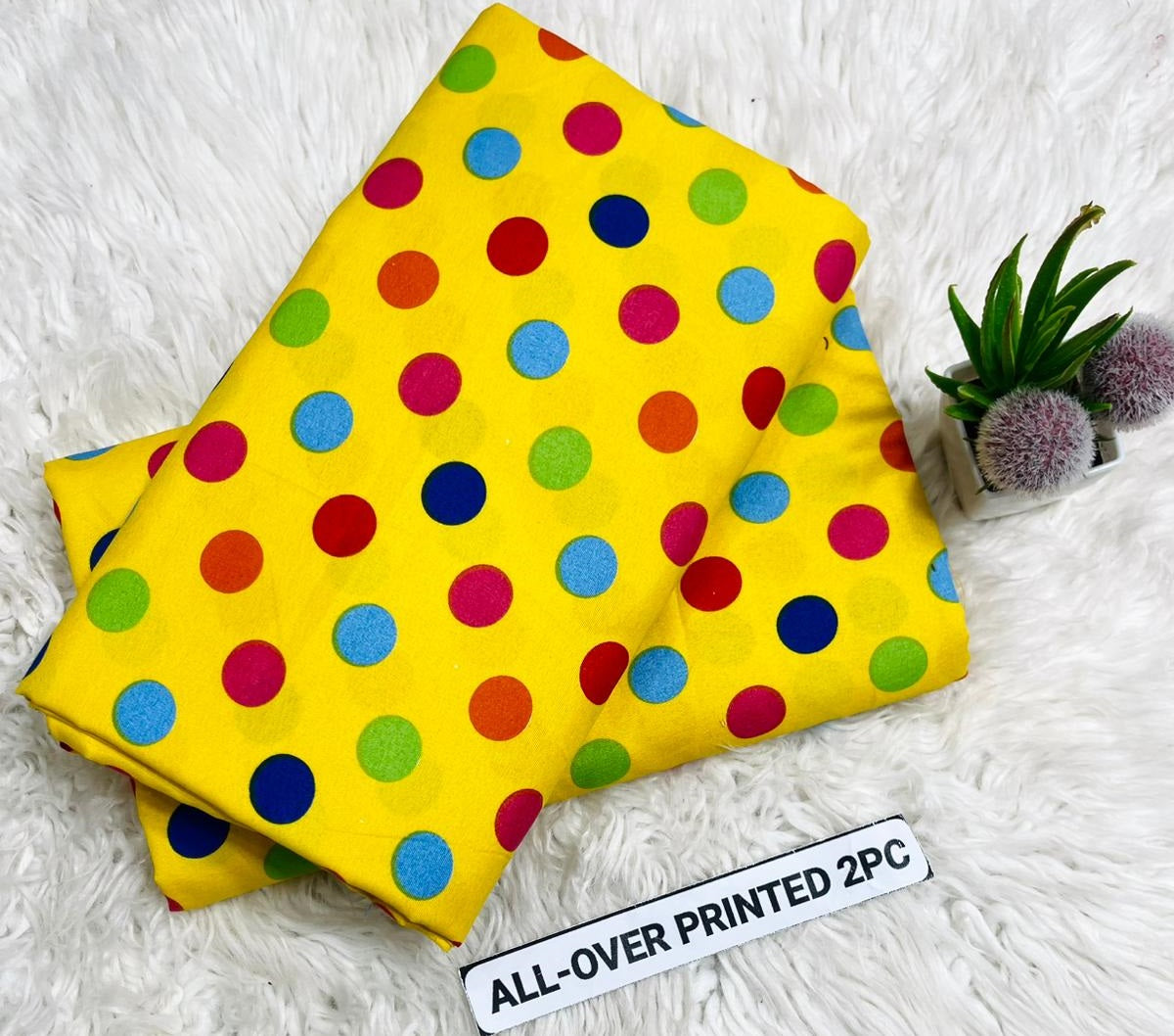 2Pc - Unstitched Printed Cambric Cotton