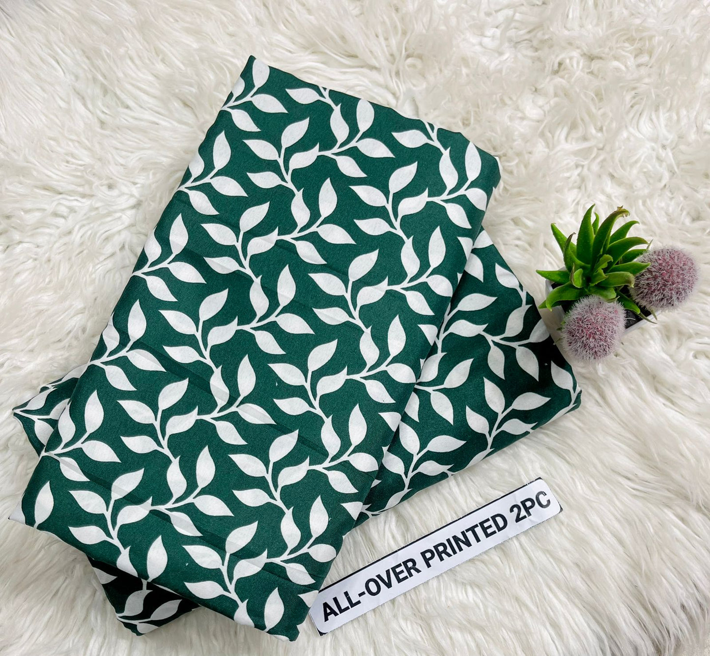 2Pc - Unstitched Printed Cambric Cotton