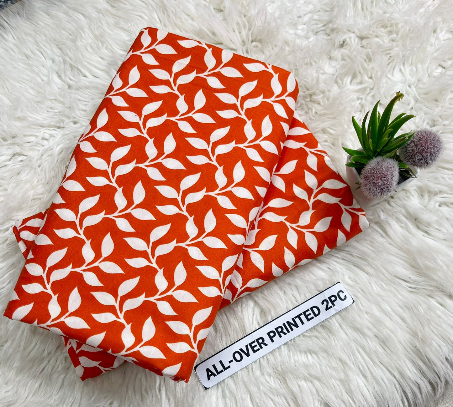 2Pc - Unstitched Printed Cambric Cotton