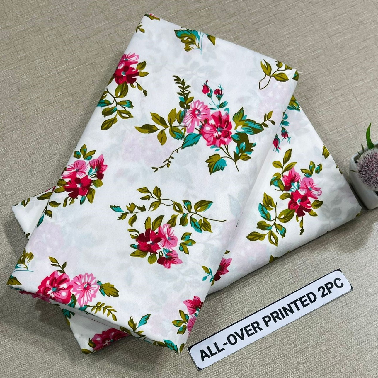 2Pc - Unstitched Printed Cotton