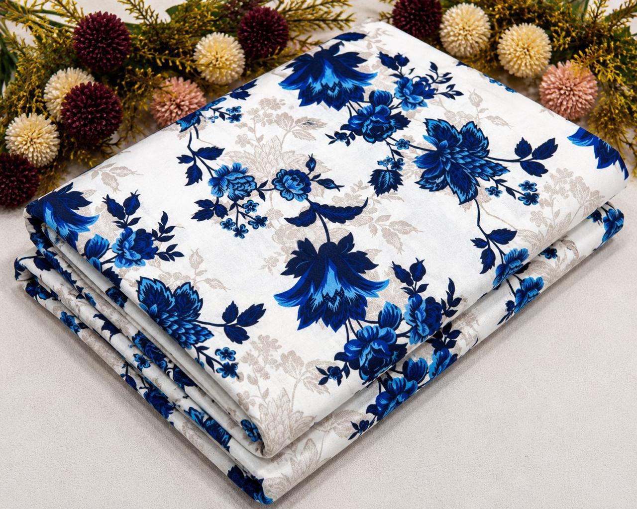 2Pc - Unstitched Printed Cambric Cotton