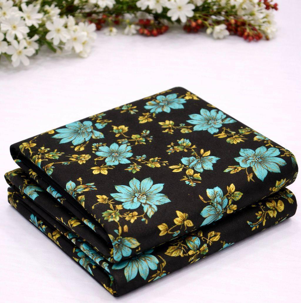 2Pc - Unstitched Printed Cambric Cotton