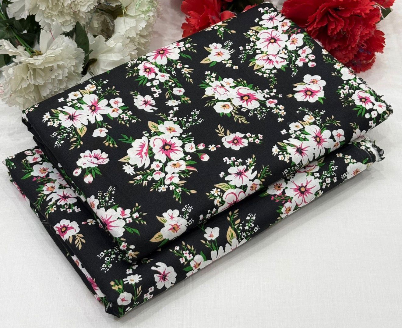 2Pc - Unstitched Printed Cotton