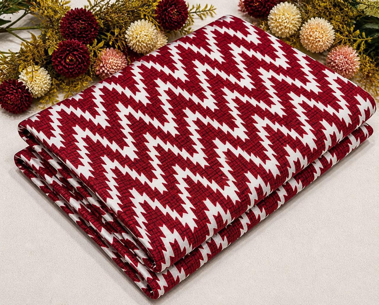 2Pc - Unstitched Printed Cotton