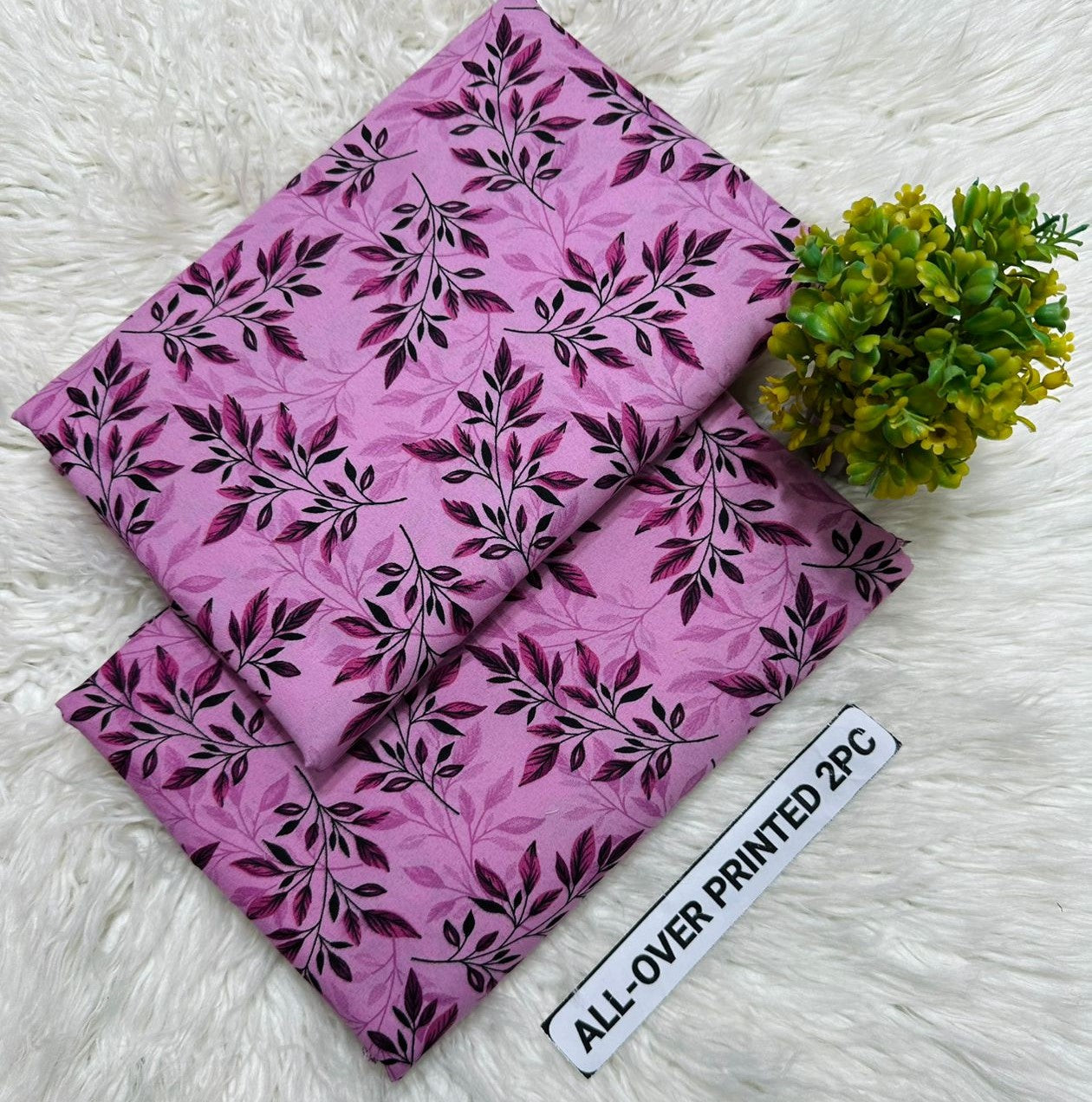 2Pc - Unstitched Printed Cambric Cotton