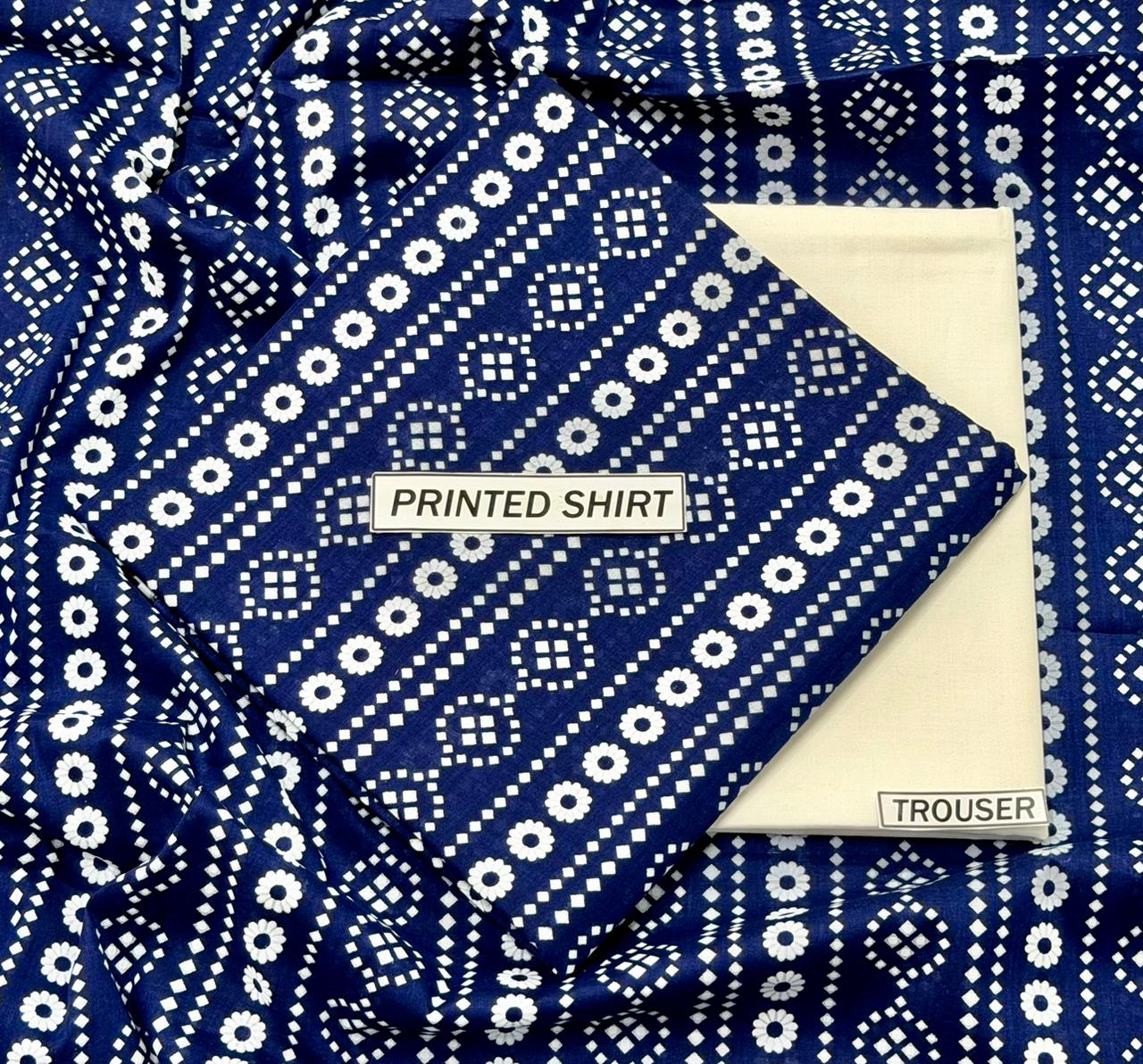 2Pc - Unstitched Printed Lawn