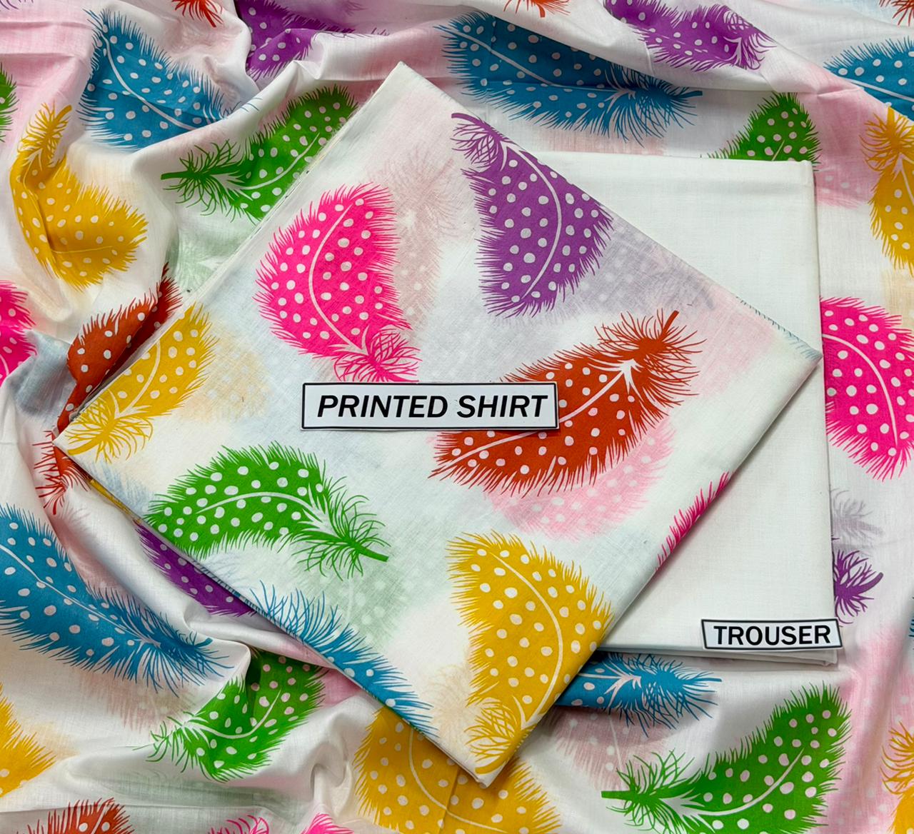 2Pc - Unstitched Printed Lawn
