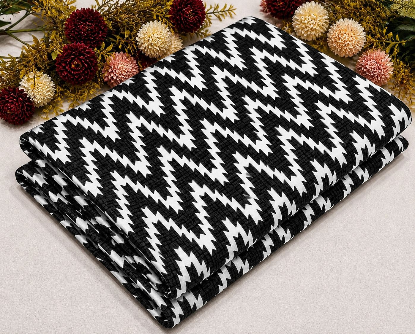 2Pc - Unstitched Printed Cotton