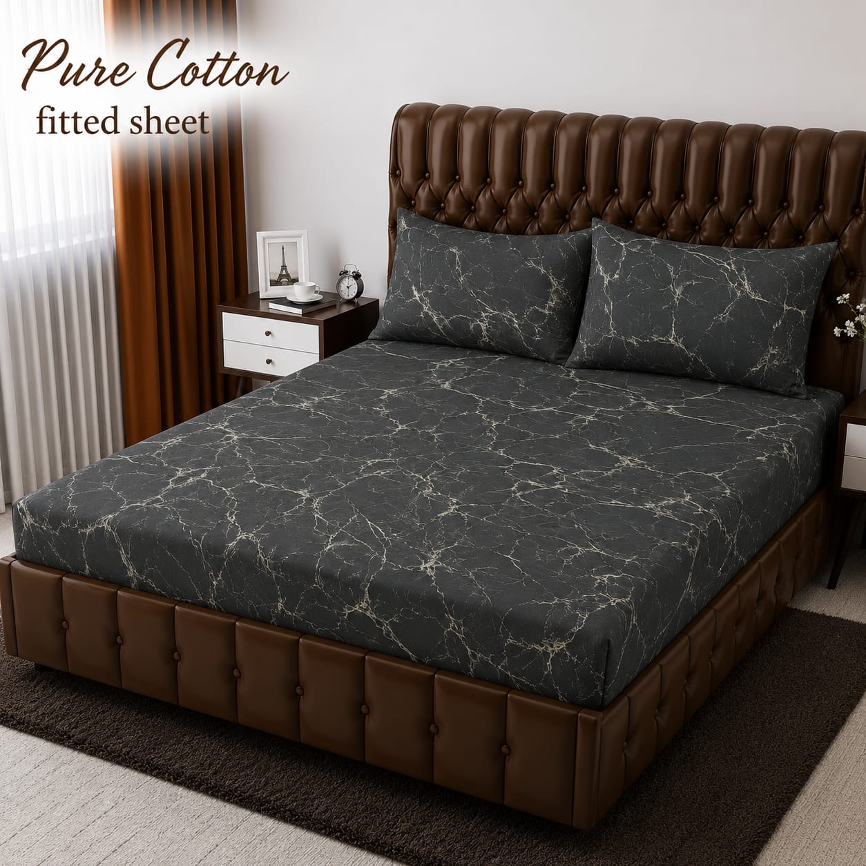 Premium cotton Fitted Bedsheet