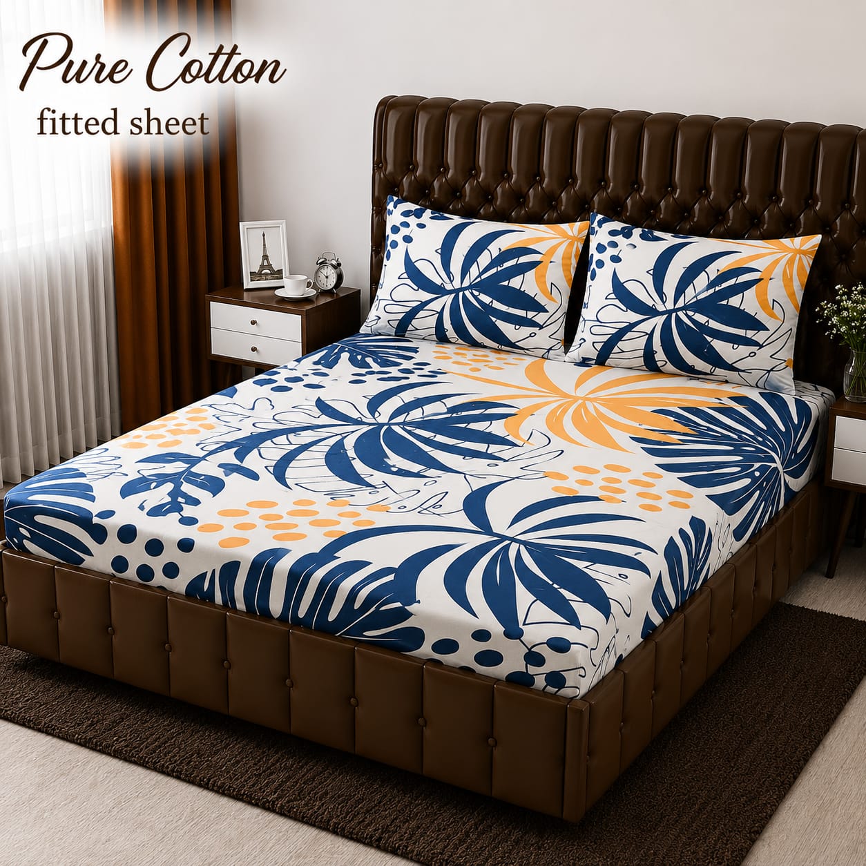 Premium cotton Fitted Bedsheet
