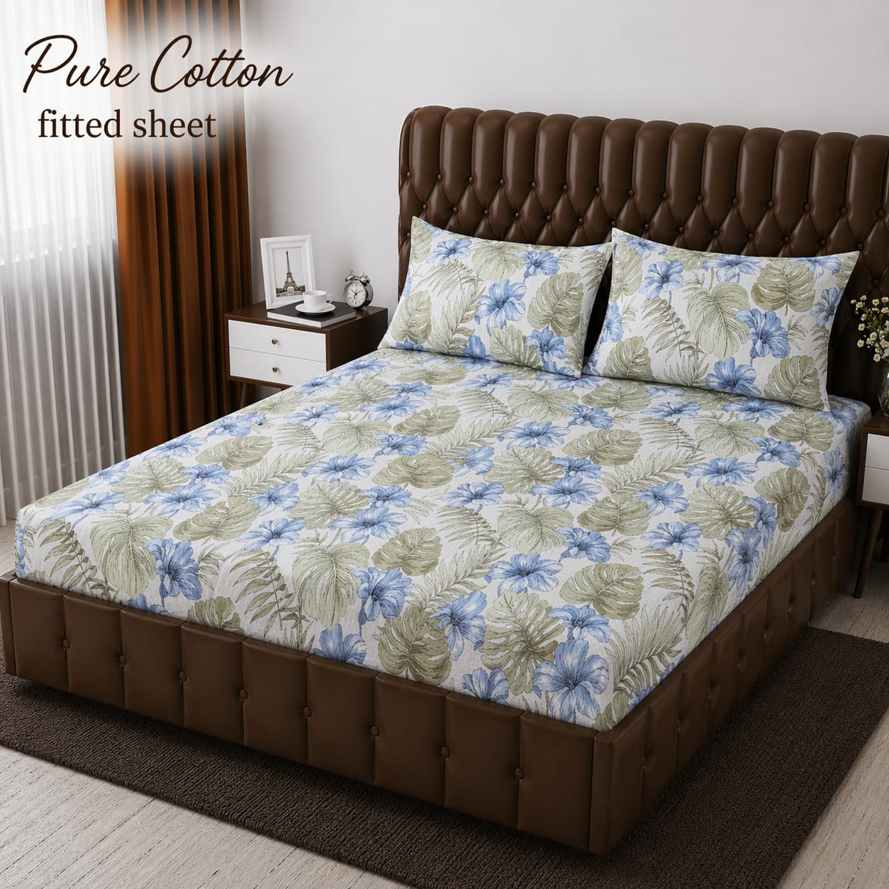 Premium cotton Fitted Bedsheet