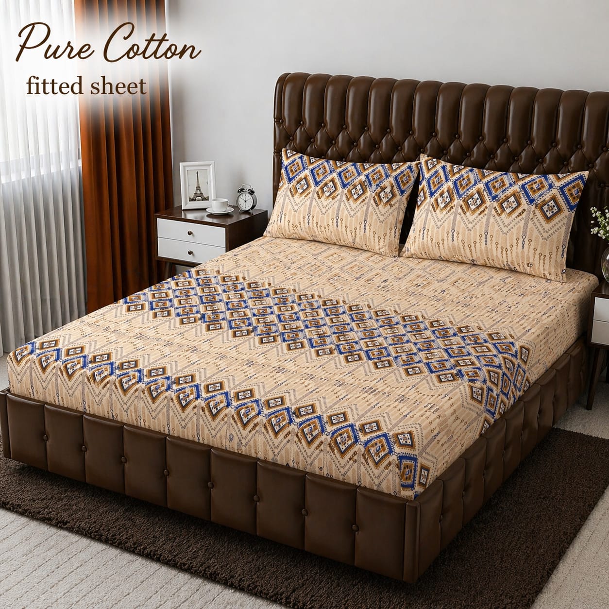 Premium cotton Fitted Bedsheet