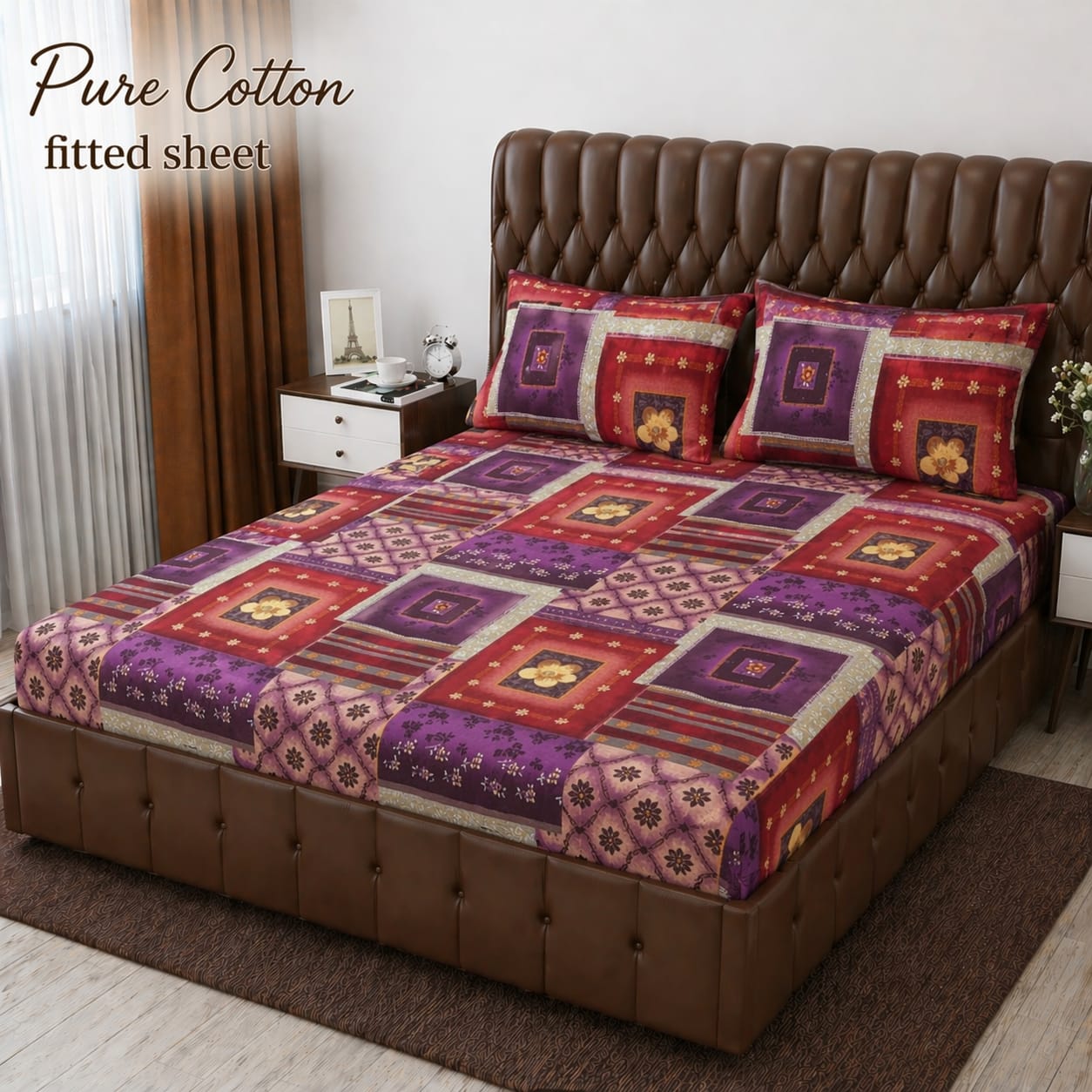 Premium cotton Fitted Bedsheet