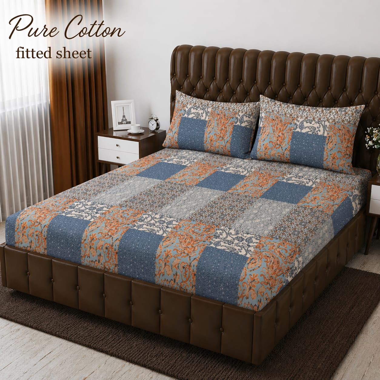 Premium cotton Fitted Bedsheet