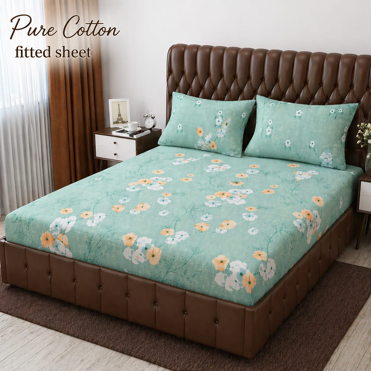 Premium cotton Fitted Bedsheet