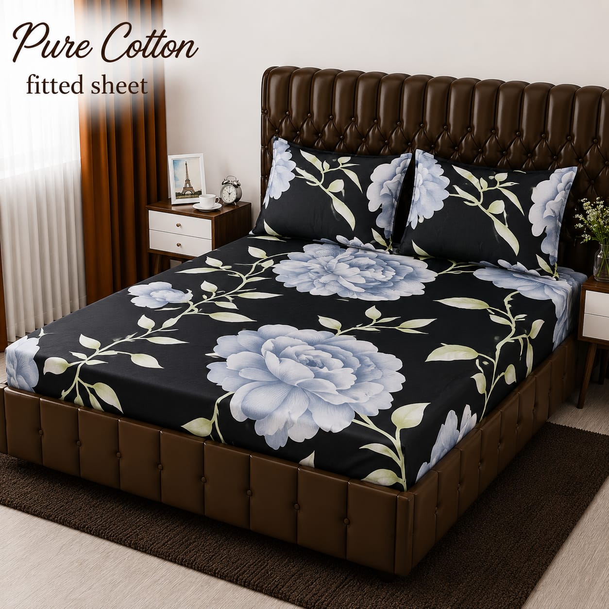 Premium cotton Fitted Bedsheet