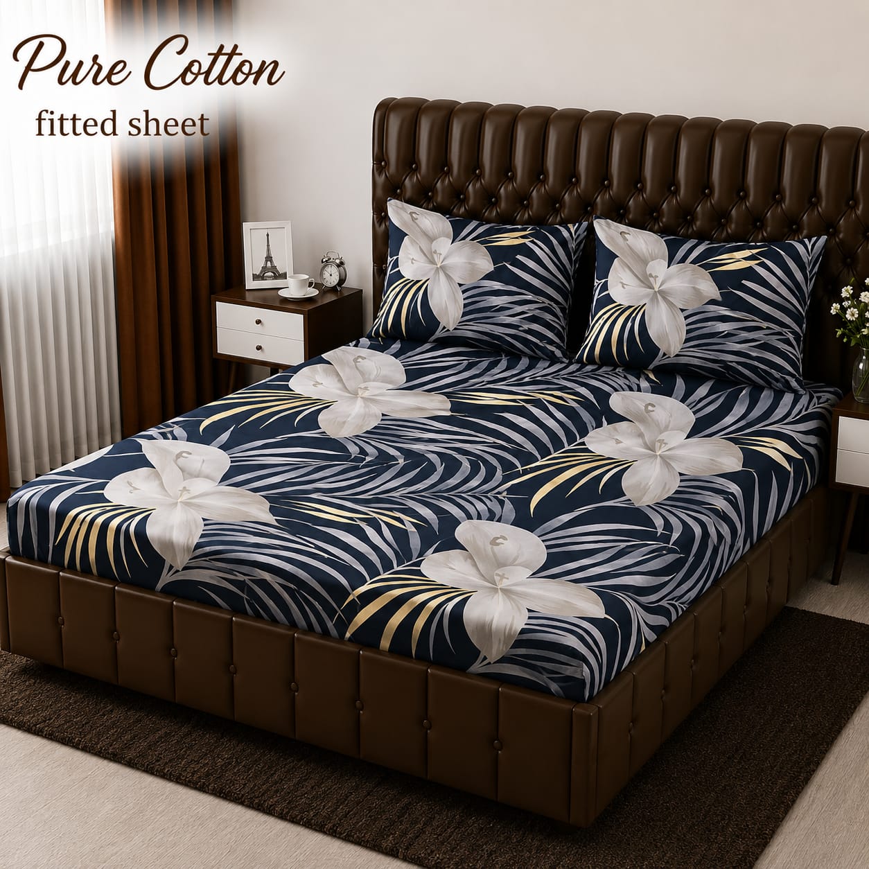 Premium cotton Fitted Bedsheet