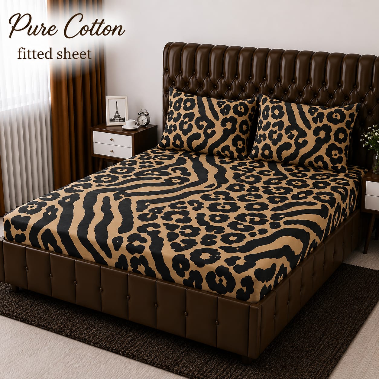 Premium cotton Fitted Bedsheet