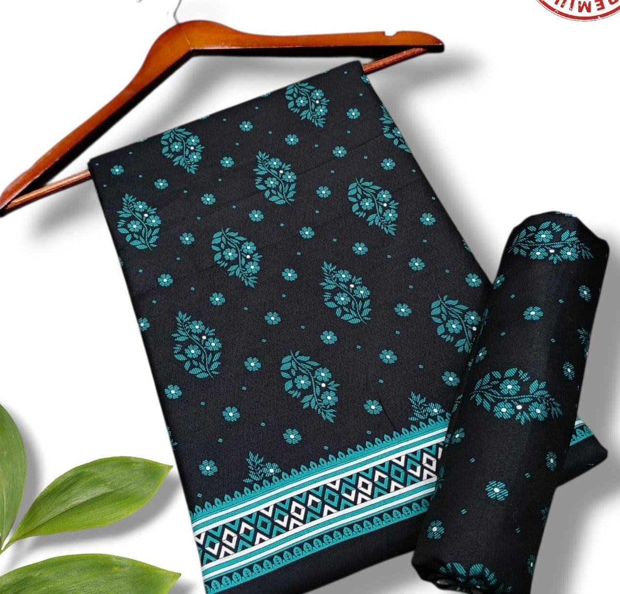2Pc - Unstitched Printed Cotton