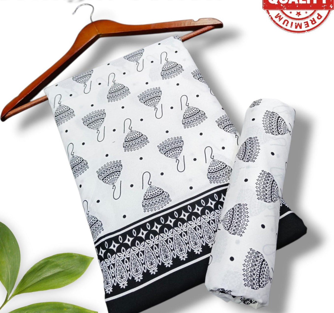 2Pc - Unstitched Printed Cotton