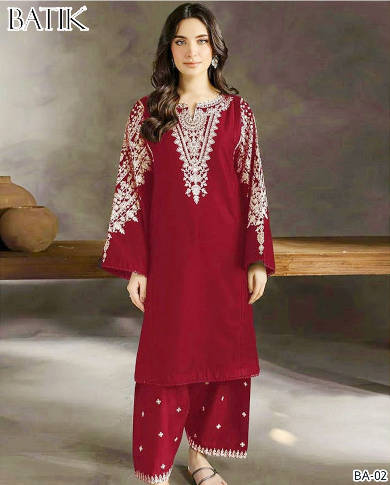 2Pc - Unstitched EMB Lawn