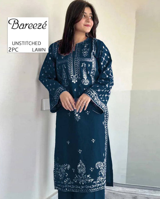 2Pc - Unstitched EMB Lawn