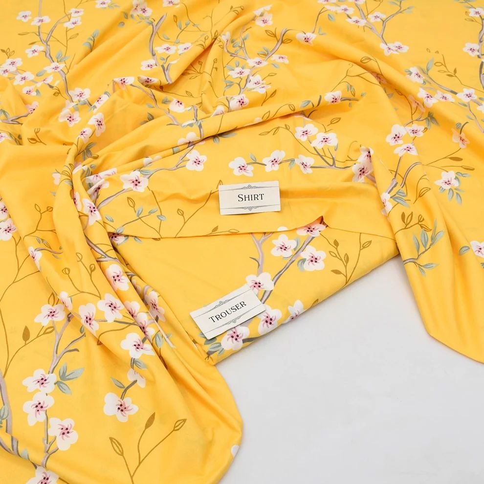 2Pc -  Unstitched Printed Cotton