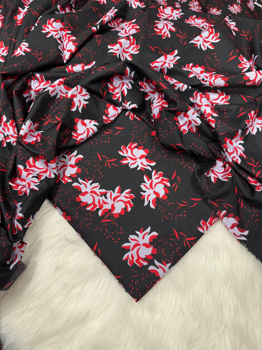 2Pc -  Unstitched Printed Cambric Cotton