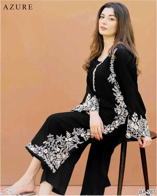 2Pc -  Unstitched EMB Lawn
