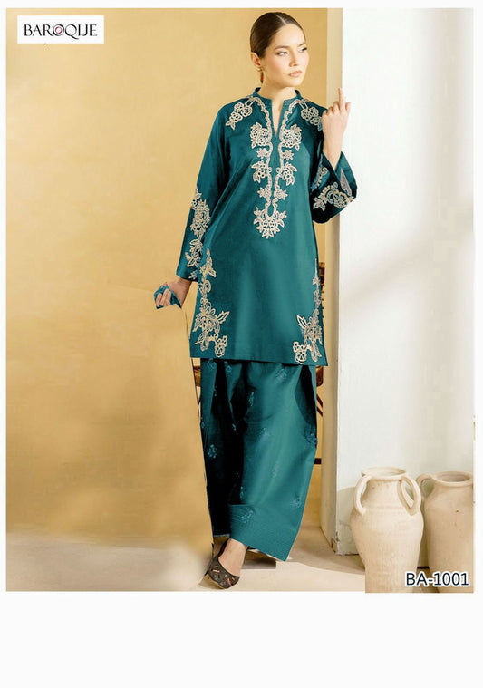 2Pc -  Unstitched EMB Lawn