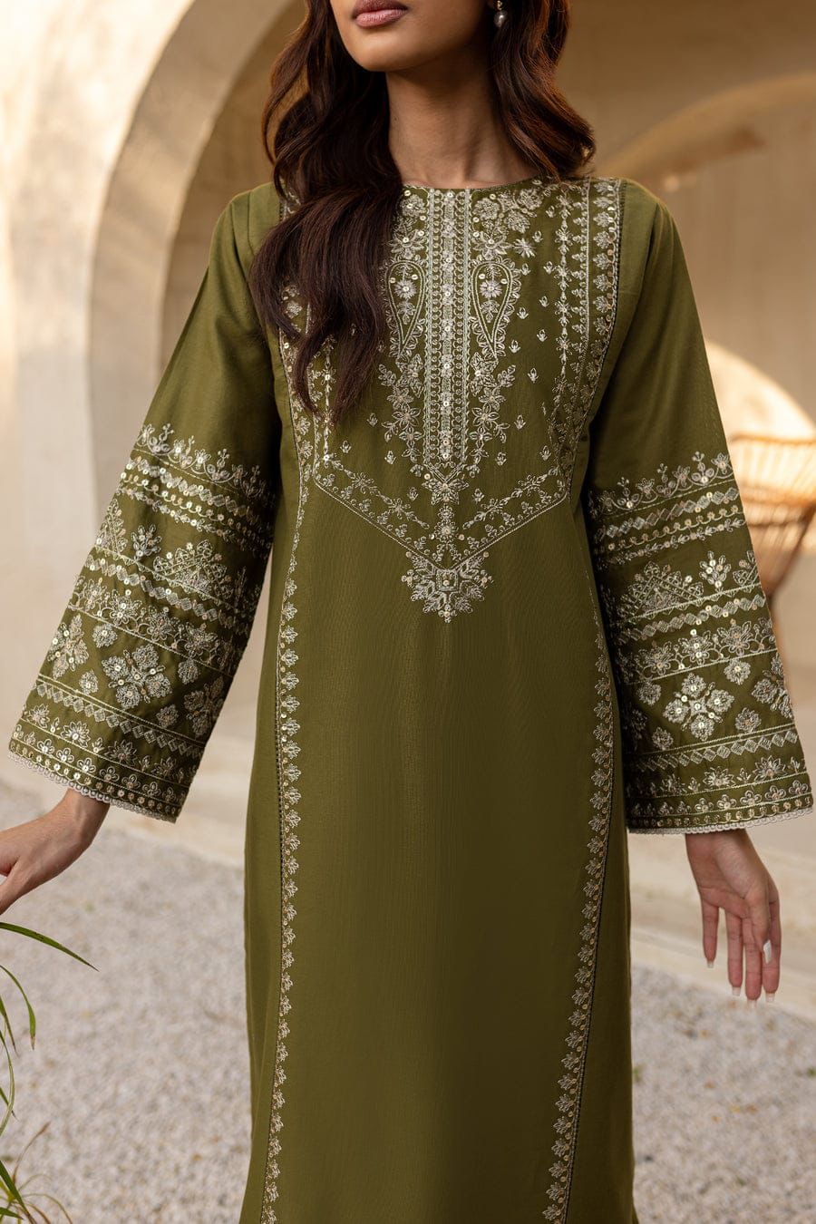 2Pc -  Unstitched EMB Lawn