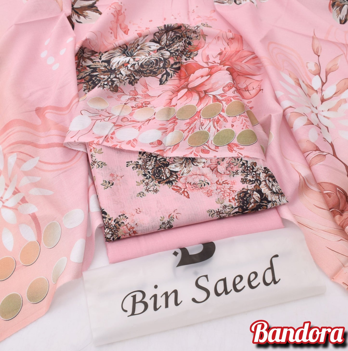 3Pc -  Unstitched Printed Lawn