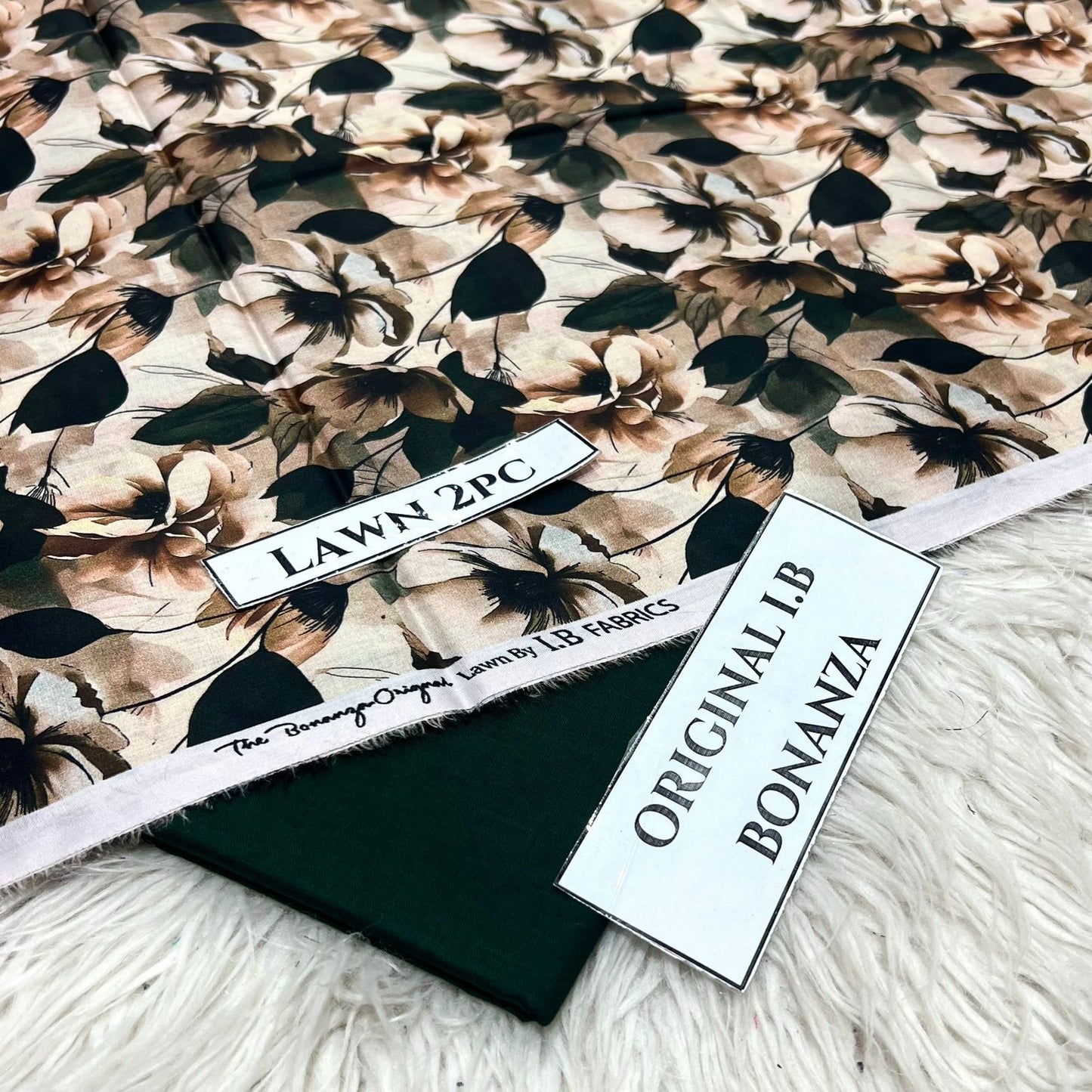 2Pc -  Unstitched Printed Lawn