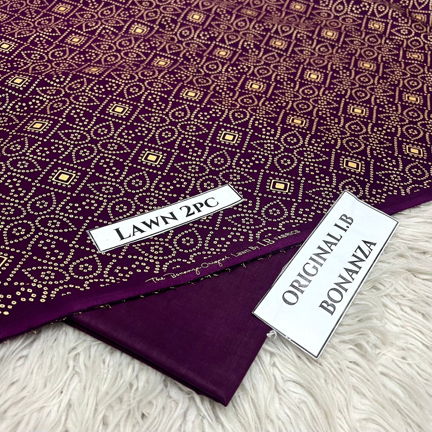 2Pc -  Unstitched Printed Lawn