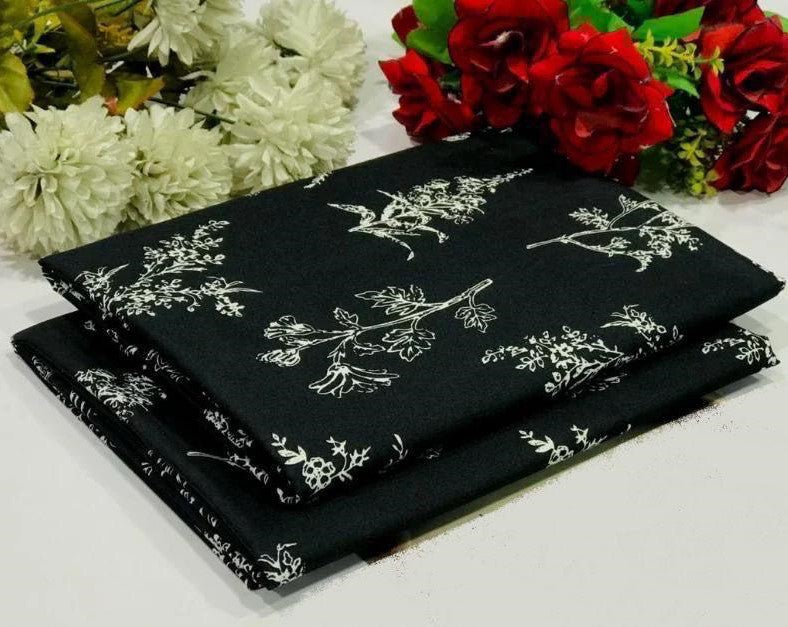 2Pc -  Unstitched Printed Cotton