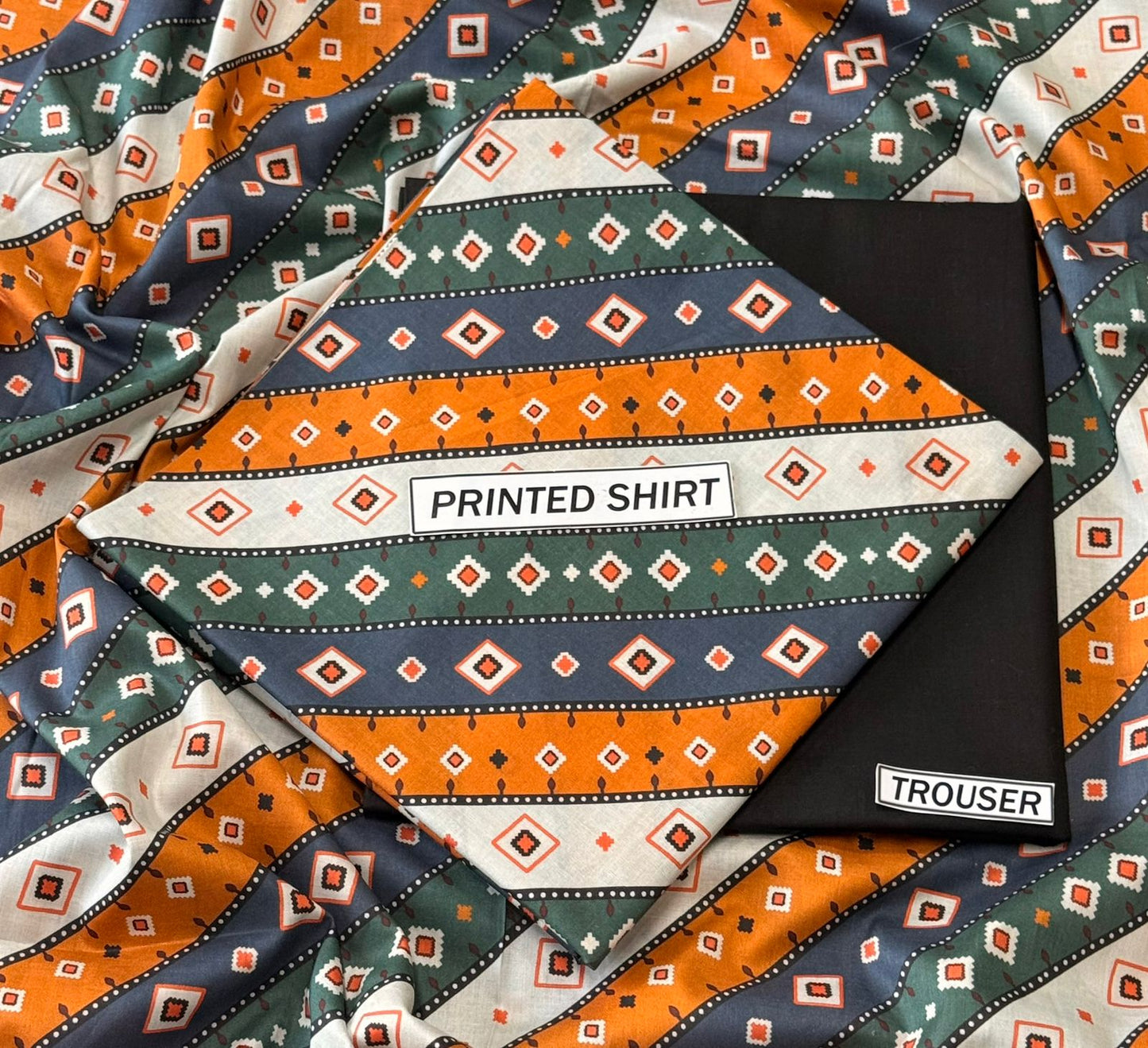 2Pc -  Unstitched Printed Lawn