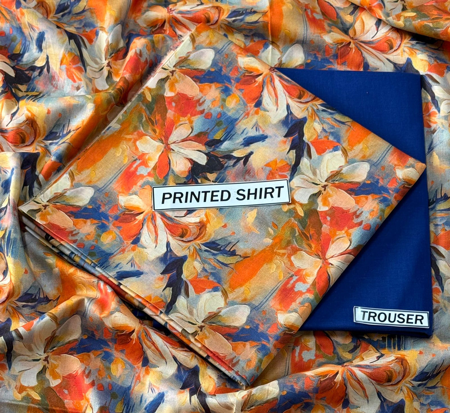 2Pc -  Unstitched Printed Lawn