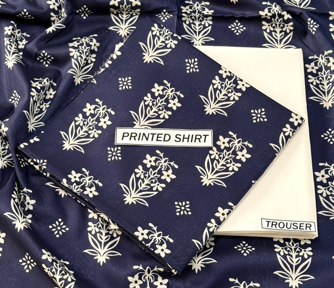 2Pc -  Unstitched Printed Lawn