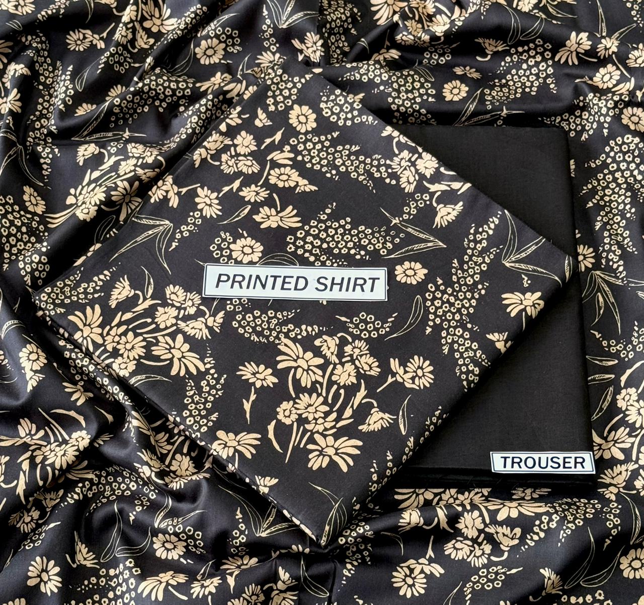 2Pc -  Unstitched Printed Lawn
